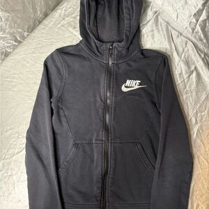 Nike Kids Dark Gray Zip-Up Hoodie
